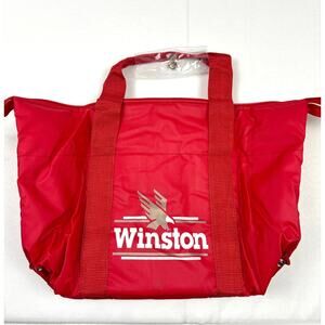 Vintage Winston Cigarette Insulated Cooler Bag Tote Winston Cup 90’s NASCAR